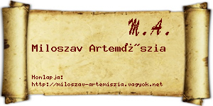 Miloszav Artemíszia névjegykártya